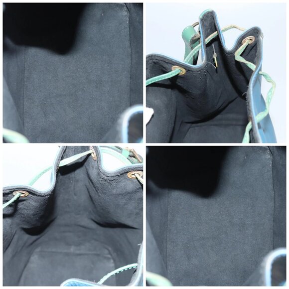 LOUIS VUITTON Epi Noe Shoulder Bag Bicolor Green Blue M44044 LV Auth 125216 - Picture 15 of 16